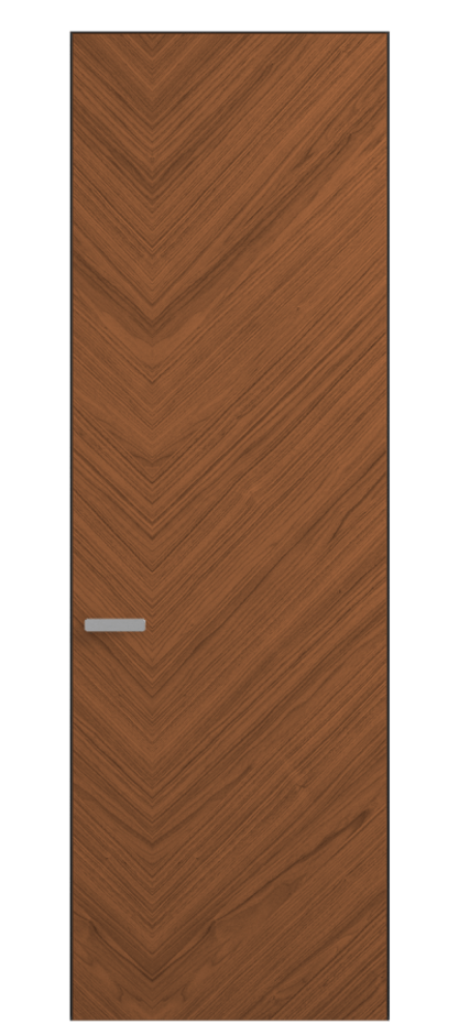 Дверь межкомнатная Rift 0201 Орех медный матовый рифт  Скрытый короб Черный Цена 81470 ₽ Наличники уже входят в базовый комплект. Фабрика дверей Волховец 8 (800) 551 43 19 Межкомнатная дверь Rift 0201 Орех медный матовый рифт  Цена 81470 ₽ | Volhovec