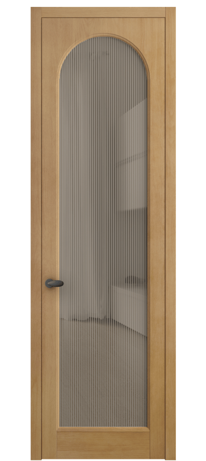 Межкомнатная дверь Palazzo 6804 Бук натуральный матовый Рифлёное бронзовое стекло "Дюна", триплекс Цена 127279 ₽ | Volhovec