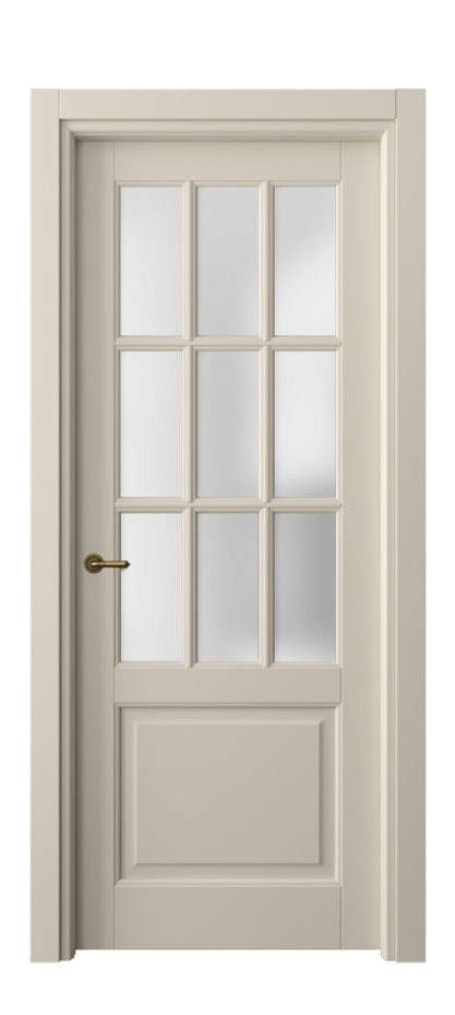 Межкомнатная дверь Toscana Grigliato 6312 Бук бежево-серый Сатинированное стекло Цена 114199 ₽ | Volhovec