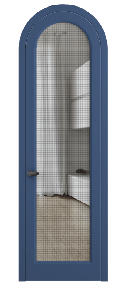 Межкомнатная дверь Palazzo 6814 Матовый белоснежный Mesh silver Цена 163599 ₽ | Volhovec