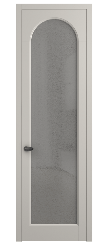 Межкомнатная дверь Палаццо 6804 Матовый облачно-серый Фактурное серое стекло "Лёд", триплекс Цена 103029 ₽ | Volhovec