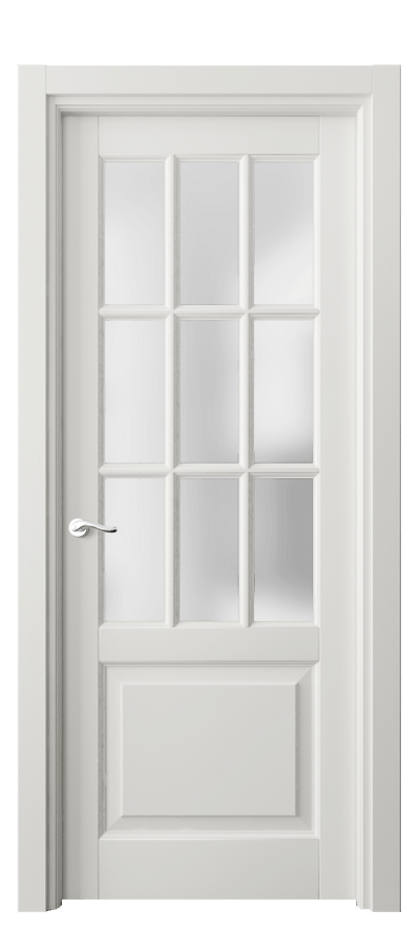 Межкомнатная дверь Лигнум 0748 Матовый серый Сатинированное стекло Цена 119999 ₽ | Volhovec