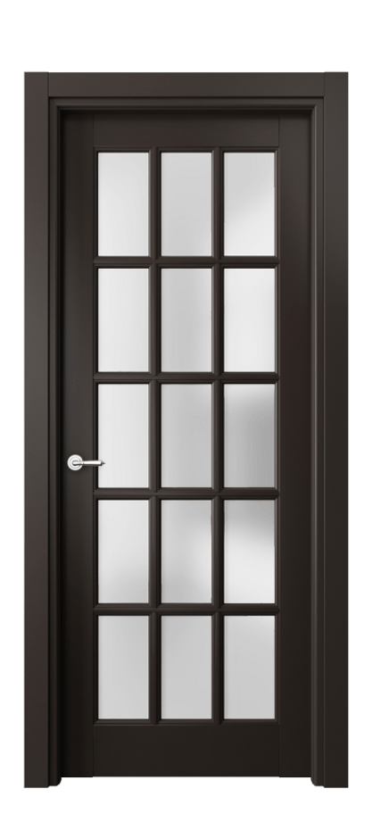 Дверь межкомнатная Тоскана Грильято 6311 Матовый антрацит Сатинированное стекло Гладкий наличник МАН Цена 111899 ₽ Наличники уже входят в базовый комплект. Фабрика дверей Волховец 8 (800) 551 43 19 Межкомнатная дверь Тоскана Грильято 6311 Матовый антрацит Сатинированное стекло Цена 111899 ₽ | Volhovec