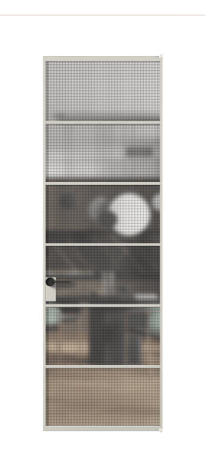 Алюминиевая дверь АЛПЛ040.04 Алюминий тёплый серый Декоративное стекло с сеткой "Mesh silver", триплекс, 6 мм. Без короба АТСР Цена 6350 Стоимость комплекта двери включает:
1. Полотно (600/650/700/750/800/850/900/950*2000-2400 мм).
2. Короб
3. Комплект фурнитуры (2 торцевые петли и магнитный замок с ответной планкой). Фабрика дверей Волховец 8 (800) 551 43 19 Алюминиевая дверь АЛПЛ040.04 Алюминий тёплый серый Декоративное стекло с сеткой "Mesh silver", триплекс, 6 мм Цена 6350 | Volhovec