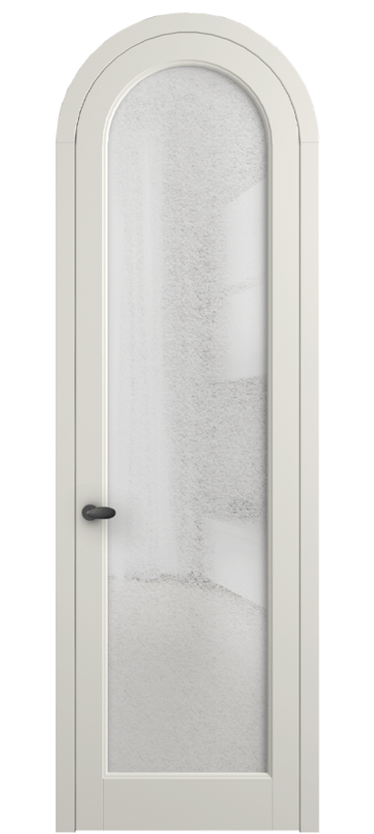 Межкомнатная дверь Палаццо 6814 Матовый жемчужный Фактурное стекло "Лёд", триплекс Цена 131159 ₽ | Volhovec