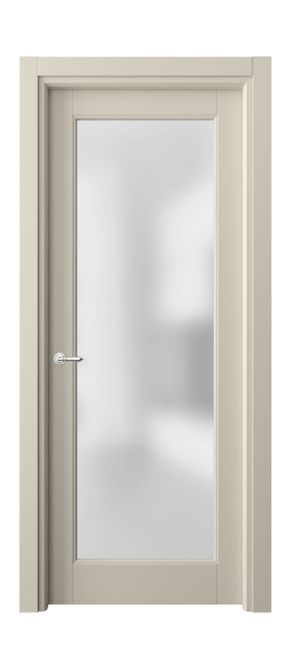 Межкомнатная дверь Toscana Rombo 6300 Бук бежево-серый Сатинированное стекло Цена 89099 ₽ | Volhovec