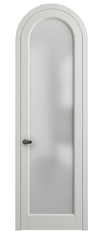 Межкомнатная дверь Палаццо 6814 Матовый светло-серый Сатинированное стекло Цена 125159 ₽ | Volhovec