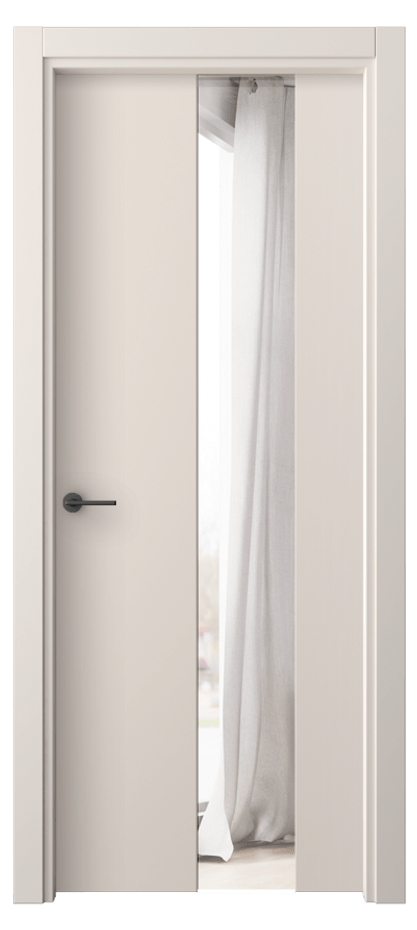 Межкомнатная дверь Фридом 4226 ПЭТ пудровый бежевый Двустороннее зеркало, триплекс Цена 34699 ₽ | Volhovec