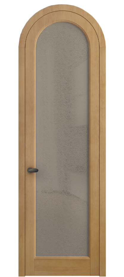 Межкомнатная дверь Palazzo 6814 Бук натуральный матовый Фактурное бронзовое стекло "Лёд", триплекс Цена 9300 AZE | Volhovec