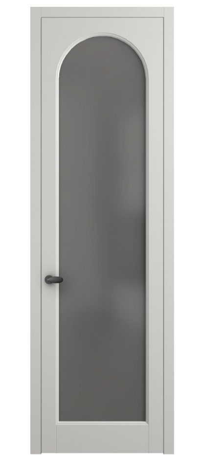 Межкомнатная дверь Palazzo 6804 Матовый серый Сатинированное серое стекло, триплекс Цена 97029 ₽ | Volhovec