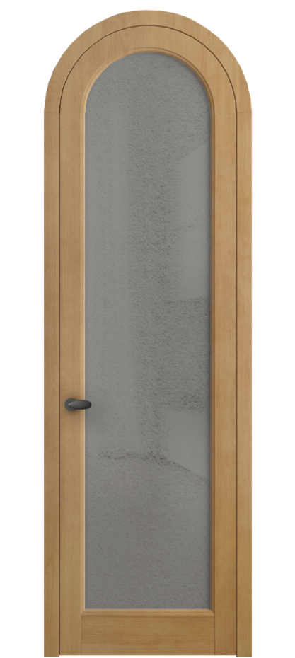 Межкомнатная дверь Palazzo 6814 Бук натуральный матовый Фактурное серое стекло "Лёд", триплекс Цена 177739 ₽ | Volhovec