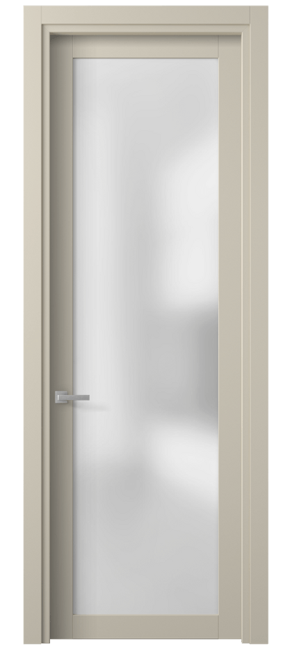 Межкомнатная дверь Planum 2102 ПЭТ светло-бежевый Сатинированное стекло Цена 25359 ₽ | Volhovec