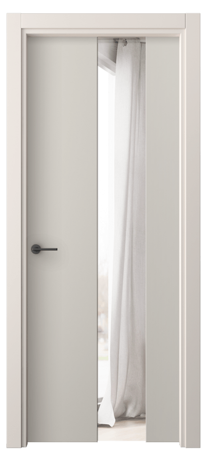 Межкомнатная дверь Freedom 4226 ПЭТ светло-серый Двустороннее зеркало, триплекс, 6 мм Цена 30479 ₽ | Volhovec