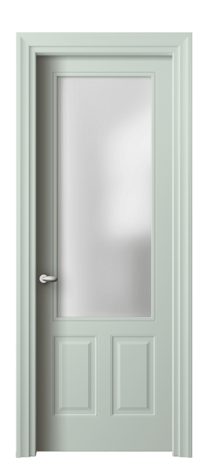 Межкомнатная дверь Esse 8522 Матовый белоснежный Сатинированное стекло Цена 85999 ₽ | Volhovec