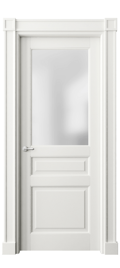 Межкомнатная дверь Тоскана Плано 6304 Матовый серый Сатинированное стекло Цена 131839 ₽ | Volhovec