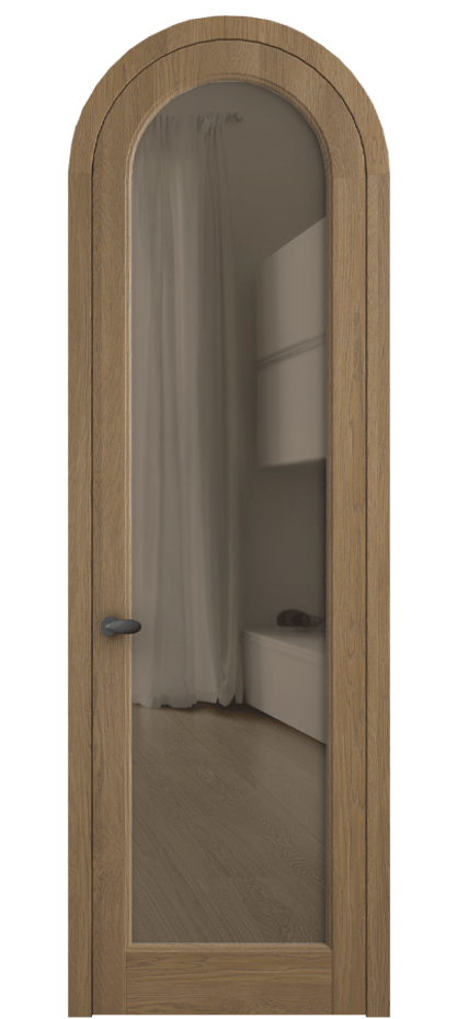 Межкомнатная дверь Палаццо 6814 Дуб мускатный матовый Прозрачное бронзовое стекло, триплекс Цена 210649 ₽ | Volhovec