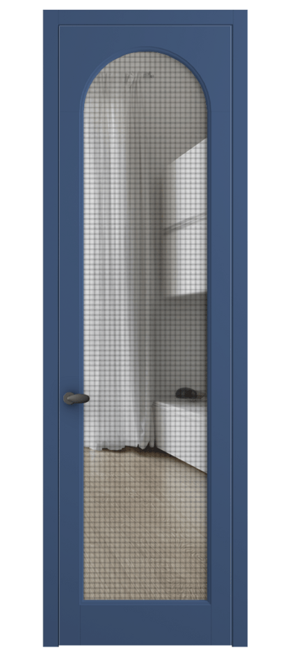 Межкомнатная дверь Palazzo 6804 Матовый белоснежный Mesh silver Цена 126599 ₽ | Volhovec