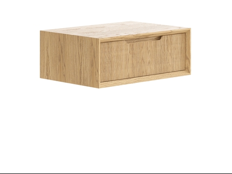 Мебель Тумба подвесная прикроватная Velvet 1 ящик. Цвет Дуб соломенный матовый. Материал Массив дуба матовый. Коллекция Тумба подвесная прикроватная Velvet 1 ящик. Картинка.