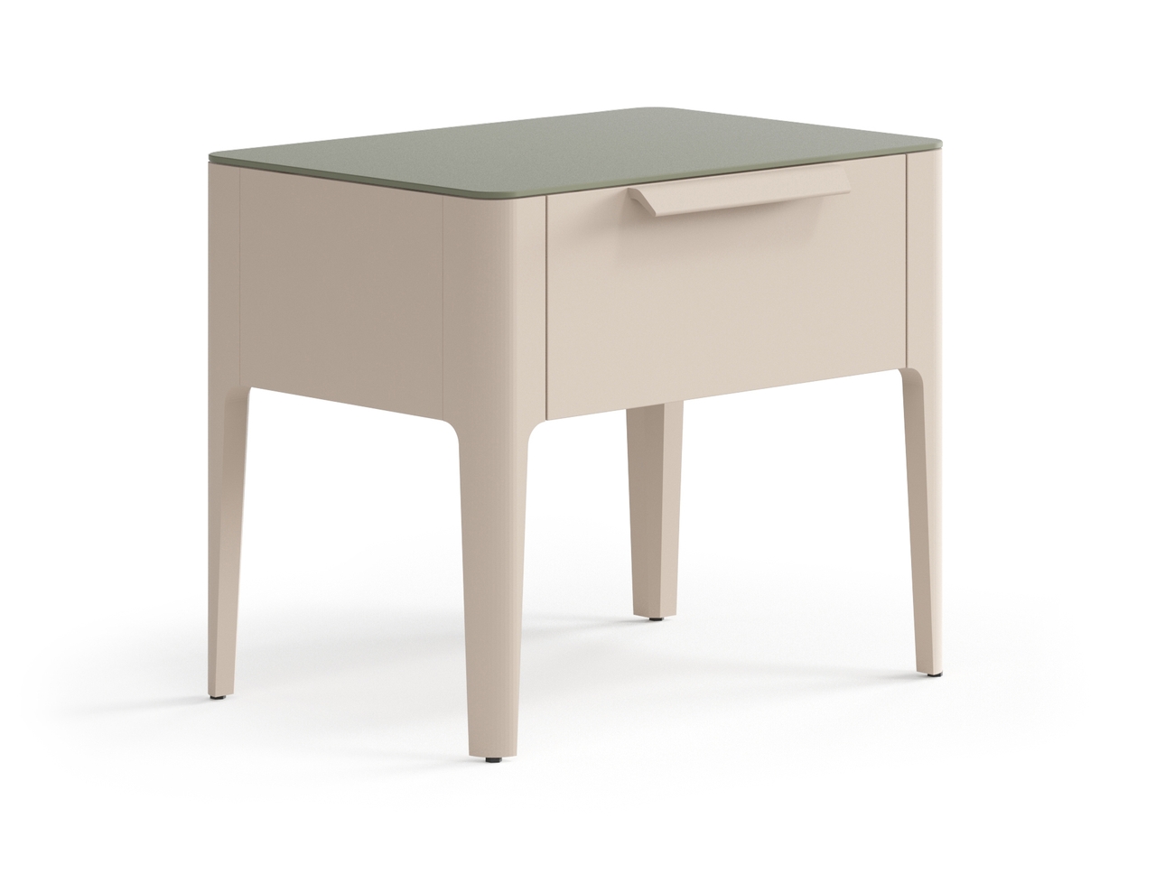 Тумба прикроватная Piega 1 ящик Матовый бисквитный