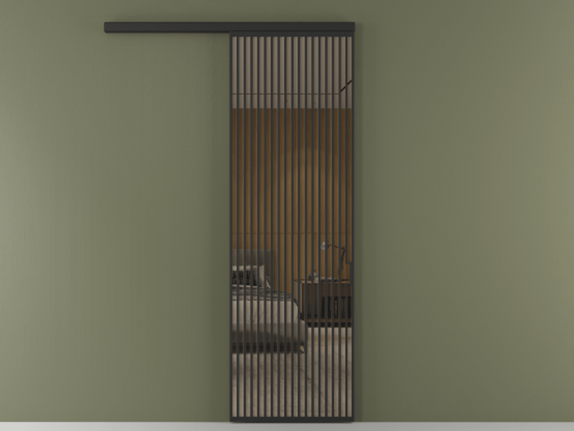 Перегородка Formato вдоль стены одностворчатая #VENDORCODE# #FURNISH# #GLASS# Цена #PRICE# #CURRENCY#  | Volhovec