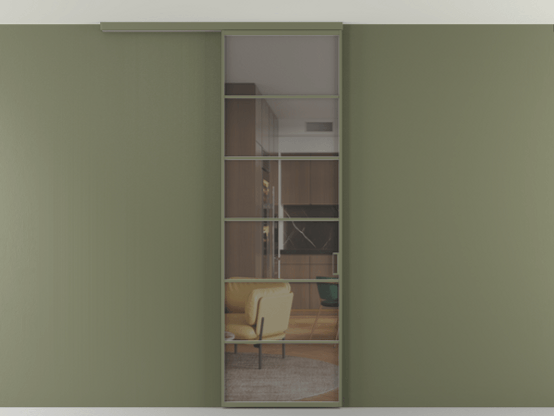 Перегородка Формато вдоль стены на потолок 1 створка АЛПР 040.04 Алюминий оливковый тёмный Прозрачное серое стекло, триплекс. Цена 107852 ₽ 1. Полотно 2 шт. (800/2100 мм)
2. Комплект установки раздвижной системы
3. Базовый комплект фурнитуры
4.Ручка Рондо. Фабрика дверей Волховец 8 (800) 551 43 19 Перегородка Формато вдоль стены на потолок 1 створка АЛПР 040.04 Алюминий оливковый тёмный Прозрачное серое стекло, триплекс Цена 107852 ₽ | Volhovec