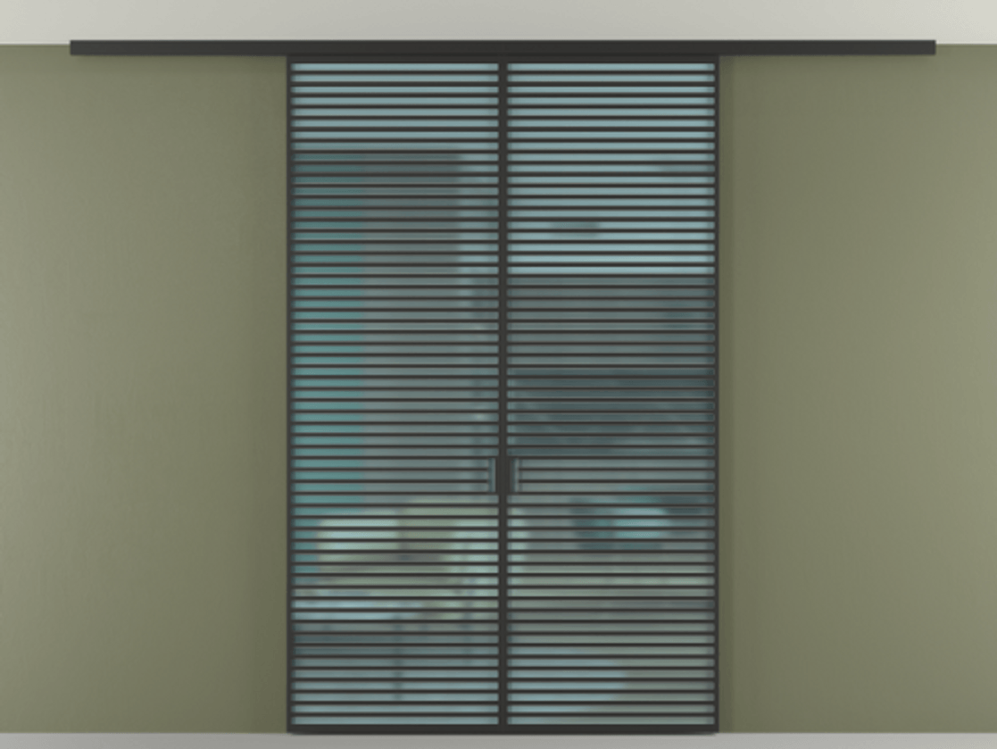 Перегородка Formato вдоль стены на потолок двустворчатая #VENDORCODE# #FURNISH# #GLASS# Цена #PRICE# #CURRENCY# | Volhovec