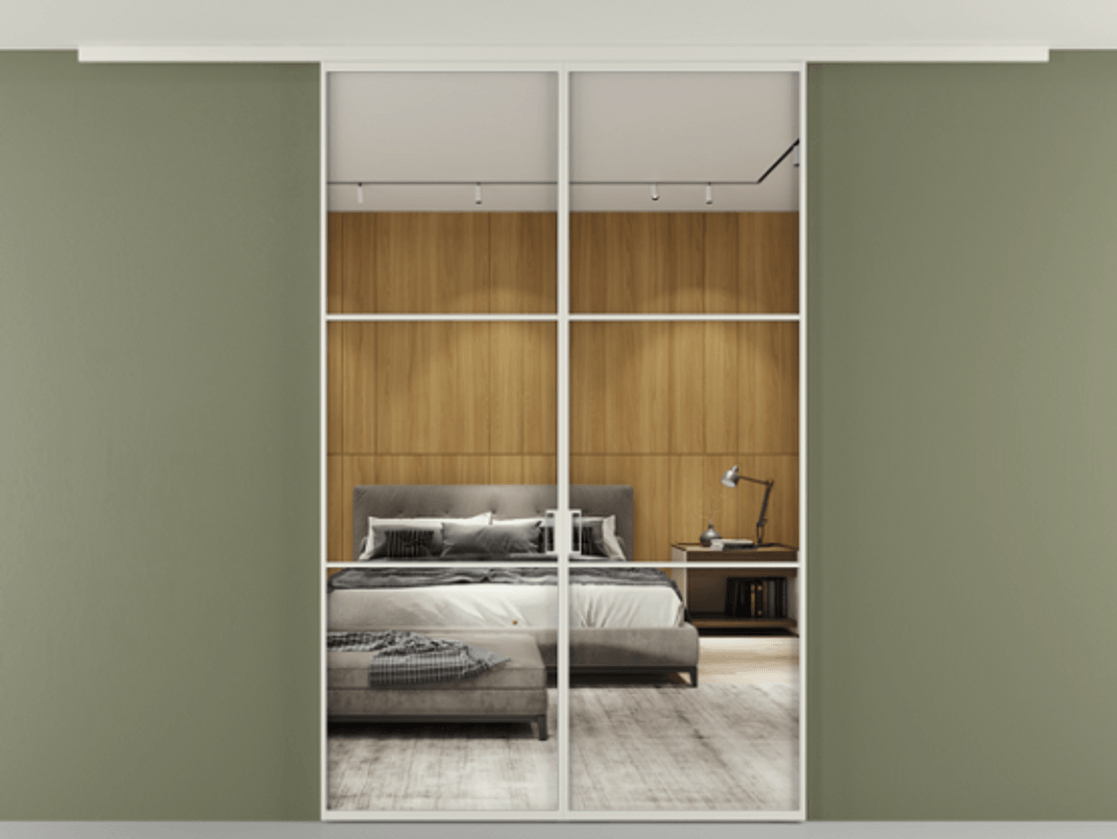 Перегородка Formato вдоль стены на потолок двустворчатая #VENDORCODE# #FURNISH# #GLASS# Цена #PRICE# #CURRENCY# | Volhovec