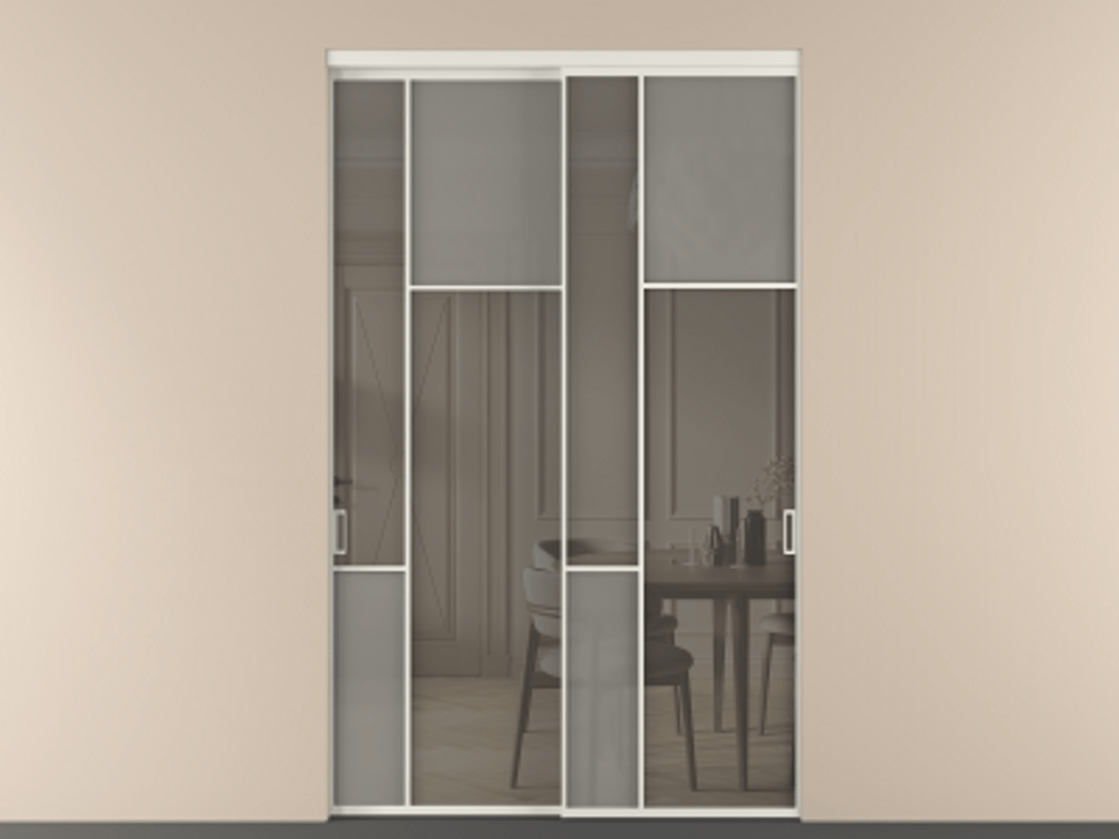 Перегородка Mosaic внутри проема двустворчатая #VENDORCODE# #FURNISH# #GLASS# Цена #PRICE# #CURRENCY# | Volhovec