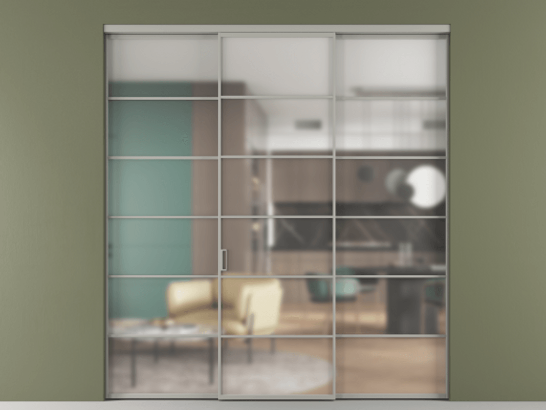Перегородка Formato внутри проема трёхстворчатая #VENDORCODE# #FURNISH# #GLASS# Цена #PRICE# #CURRENCY# | Volhovec