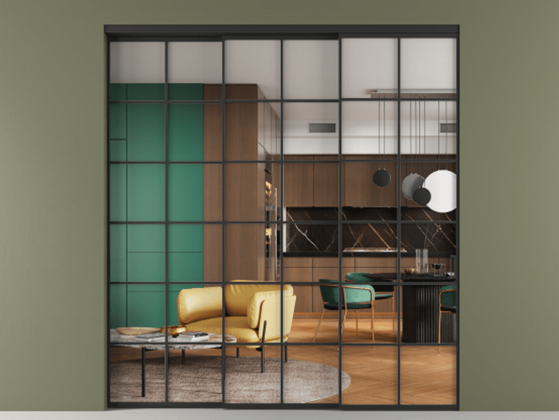 Перегородка Formato внутри проёма телескопик синхро-2 #VENDORCODE# #FURNISH# #GLASS# Цена #PRICE# #CURRENCY#  | Volhovec