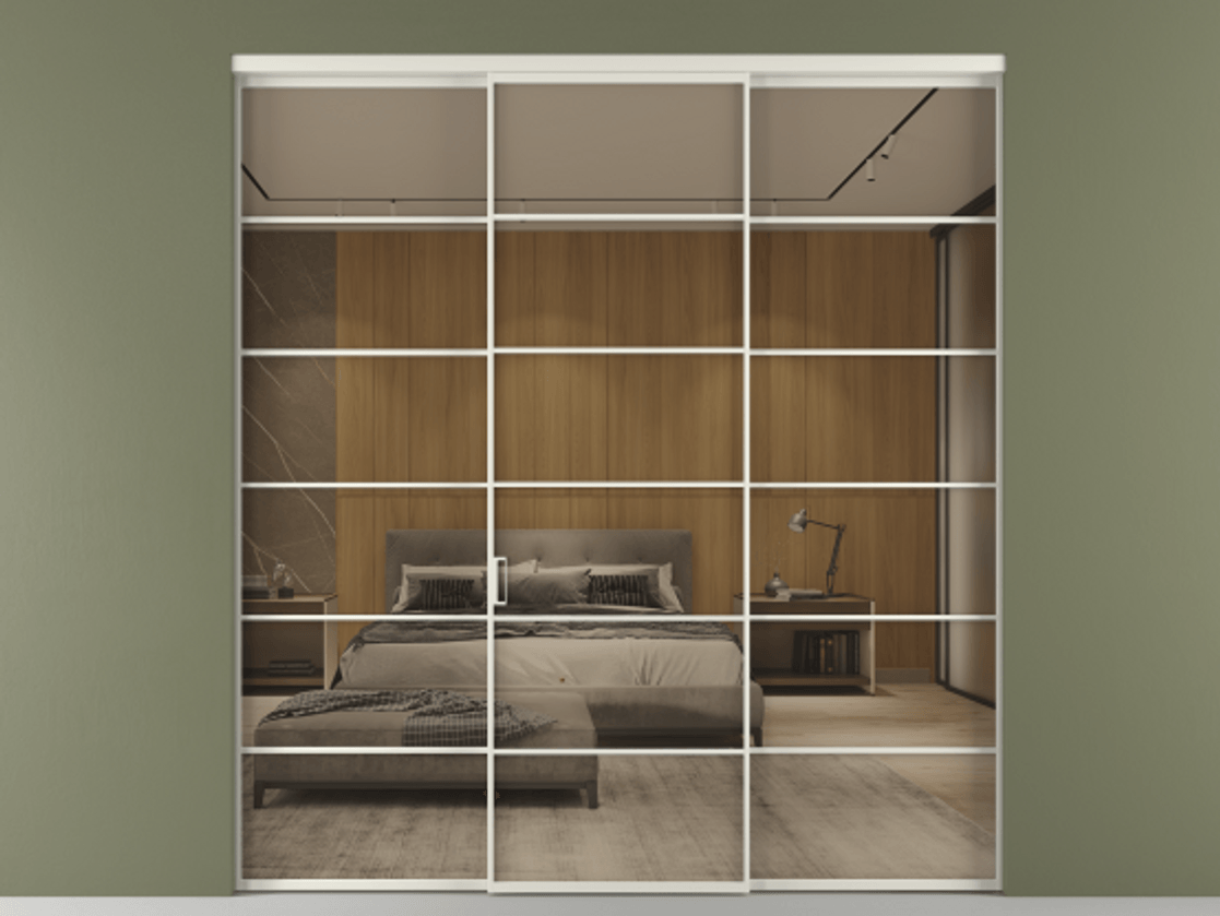 Перегородка Formato внутри проема трёхстворчатая #VENDORCODE# #FURNISH# #GLASS# Цена #PRICE# #CURRENCY# | Volhovec