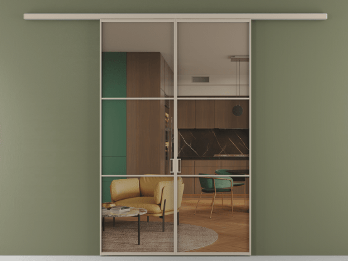 Перегородка Formato вдоль стены 2 створки АЛПР 040.03 Алюминий бисквитный Прозрачное бронзовое стекло, триплекс. Цена 233000 ₽ 1. Полотно 2 шт. (800/2100 мм)
2. Комплект установки раздвижной системы
3. Базовый комплект фурнитуры
4.Ручка RONDO
. Фабрика дверей Волховец 8 (800) 551 43 19 Перегородка Formato вдоль стены 2 створки АЛПР 040.03 Алюминий бисквитный Прозрачное бронзовое стекло, триплекс Цена 233000 ₽ | Volhovec