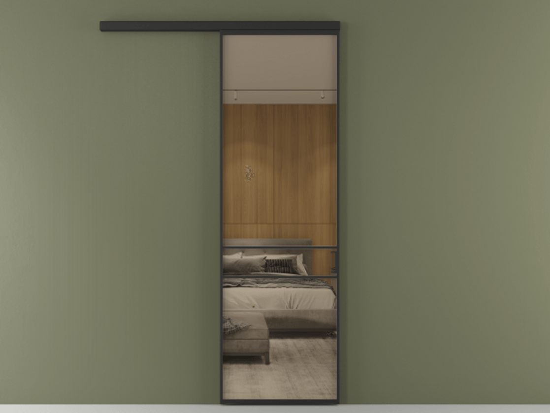 Перегородка Formato вдоль стены одностворчатая #VENDORCODE# #FURNISH# #GLASS# Цена #PRICE# #CURRENCY#  | Volhovec