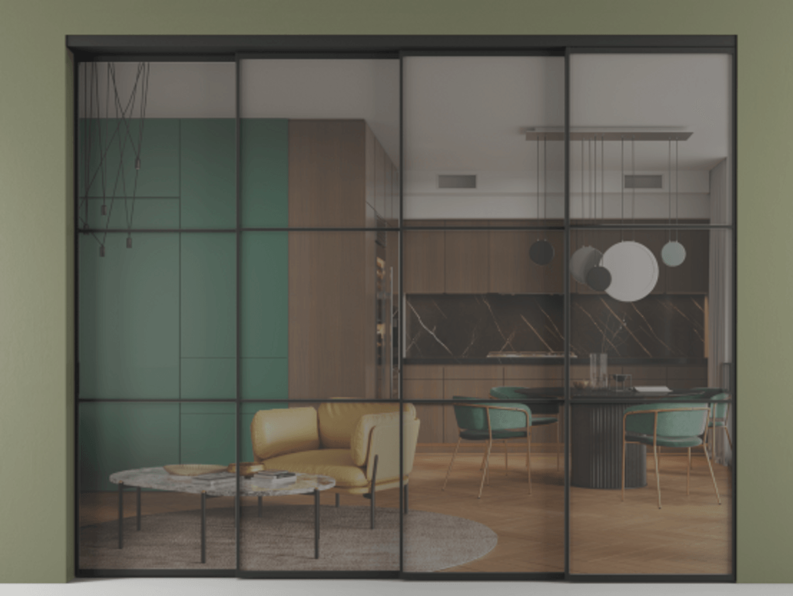 Перегородка Formato внутри проёма телескопик синхро-3 #VENDORCODE# #FURNISH# #GLASS# Цена #PRICE# #CURRENCY# | Volhovec
