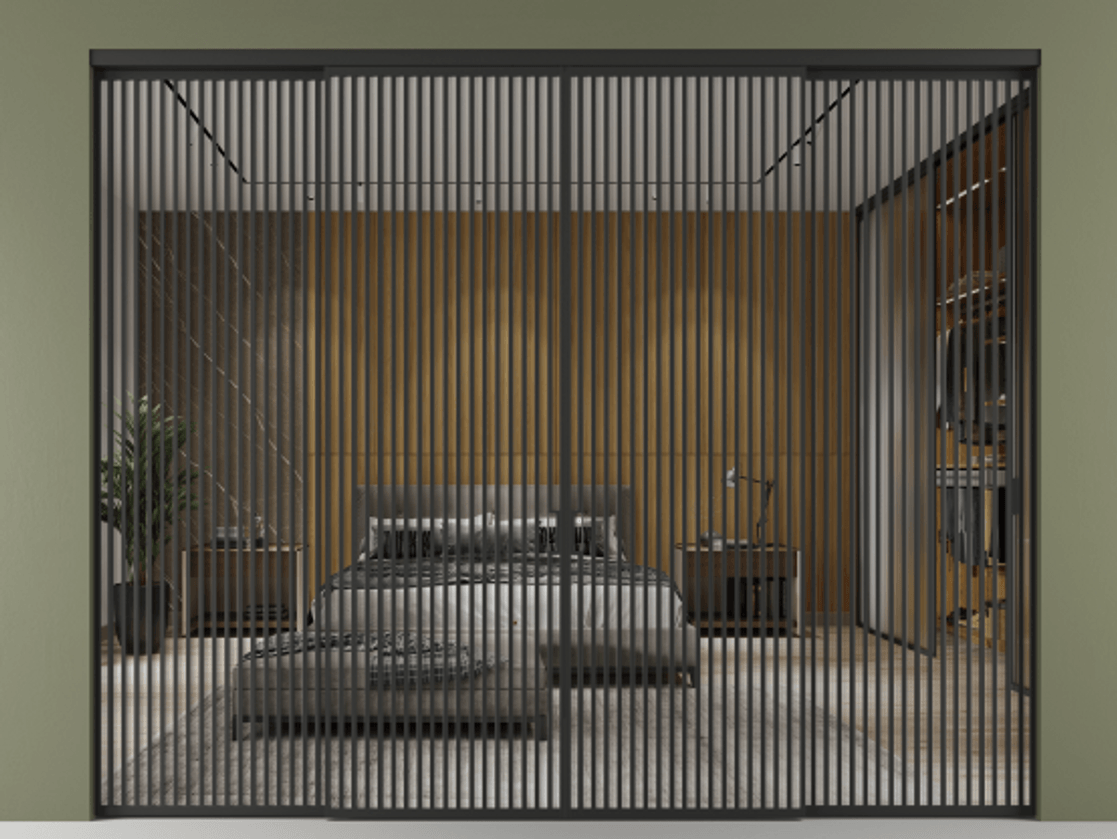 Перегородка Formato внутри проёма четырёхстворчатая #VENDORCODE# #FURNISH# #GLASS# Цена #PRICE# #CURRENCY#  | Volhovec