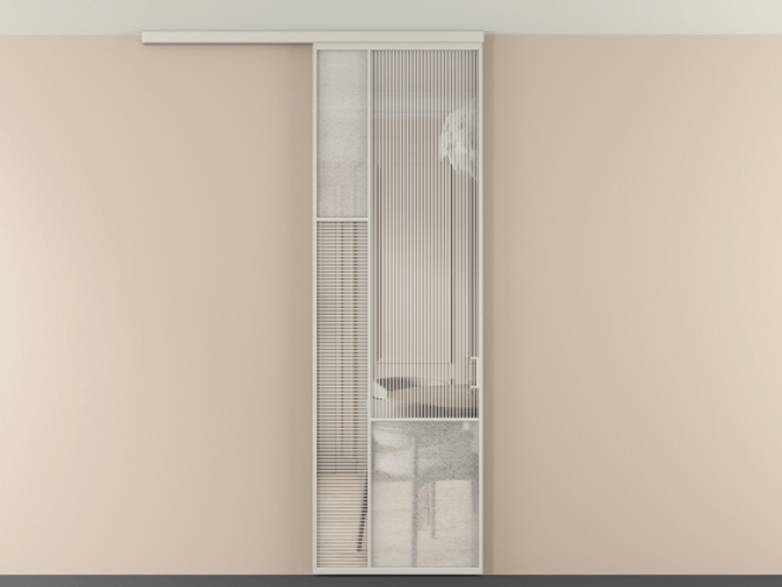 Перегородка Mosaic вдоль стены на потолок одностворчатая #VENDORCODE# #FURNISH# #GLASS# Цена #PRICE# #CURRENCY# | Volhovec