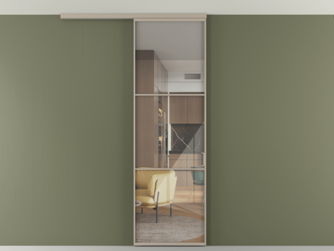 Перегородка Формато вдоль стены на потолок 1 створка АЛПР 040.03 Алюминий бисквитный Рефлективное прозрачное стекло "Стопсол", калёное. Цена 107388 ₽ 1. Полотно 2 шт. (800/2100 мм)
2. Комплект установки раздвижной системы
3. Базовый комплект фурнитуры
4.Ручка Рондо. Фабрика дверей Волховец 8 (800) 551 43 19 Перегородка Формато вдоль стены на потолок 1 створка АЛПР 040.03 Алюминий бисквитный Рефлективное прозрачное стекло "Стопсол", калёное Цена 107388 ₽ | Volhovec