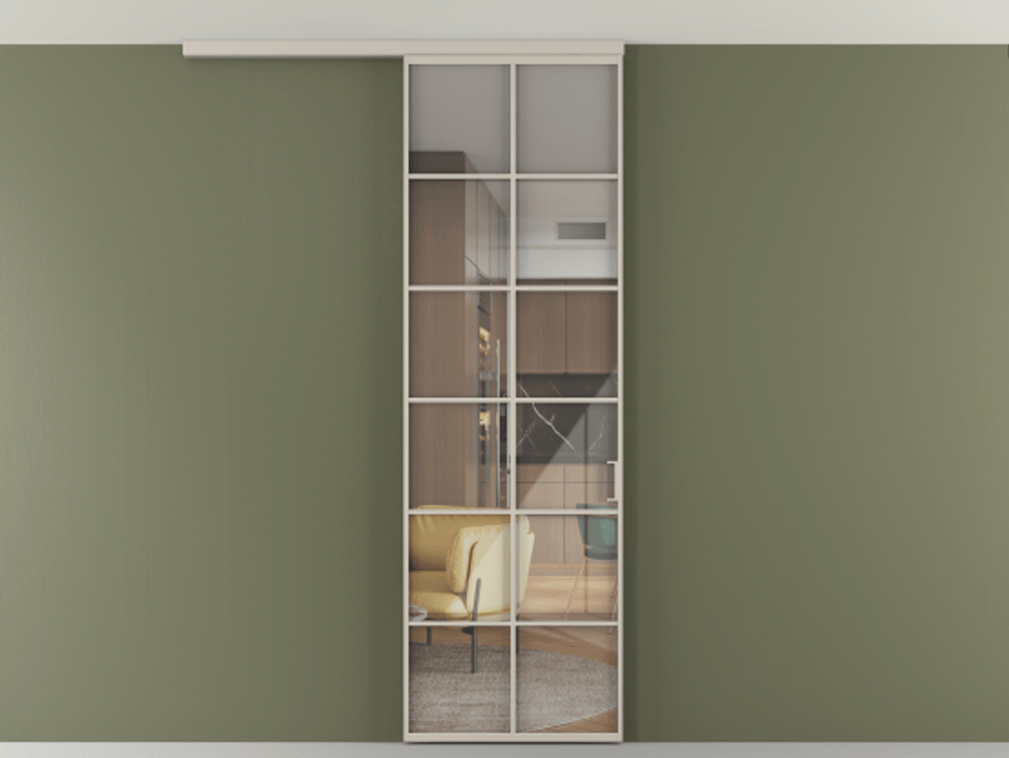 Перегородка Формато вдоль стены на потолок 1 створка АЛПР 040.05 Алюминий светло-бежевый Рефлективное прозрачное стекло "Стопсол", калёное. Цена 125680 ₽ 1. Полотно 2 шт. (800/2100 мм)
2. Комплект установки раздвижной системы
3. Базовый комплект фурнитуры
4.Ручка Рондо. Фабрика дверей Волховец 8 (800) 551 43 19 Перегородка Формато вдоль стены на потолок 1 створка АЛПР 040.05 Алюминий светло-бежевый Рефлективное прозрачное стекло "Стопсол", калёное Цена 125680 ₽ | Volhovec