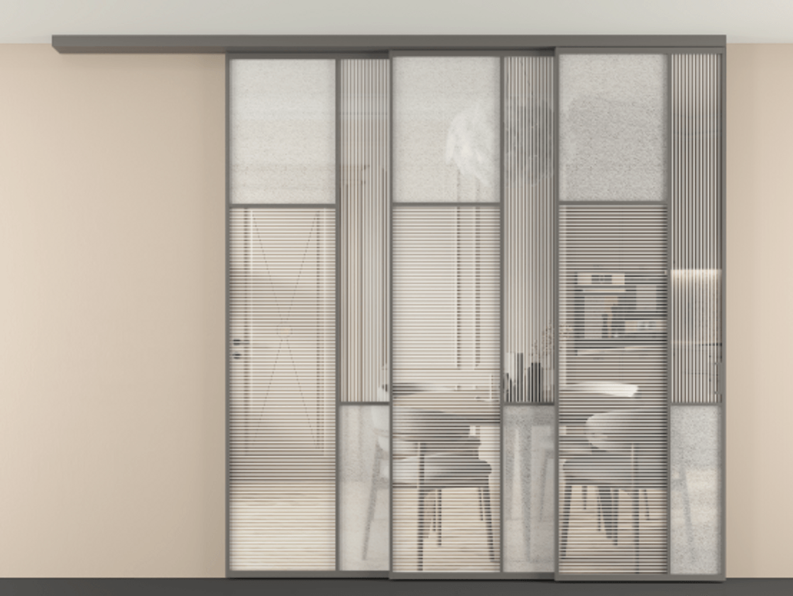 Перегородка Mosaic вдоль стены телескопик синхро-3 #VENDORCODE# #FURNISH# #GLASS# Цена #PRICE# #CURRENCY# | Volhovec