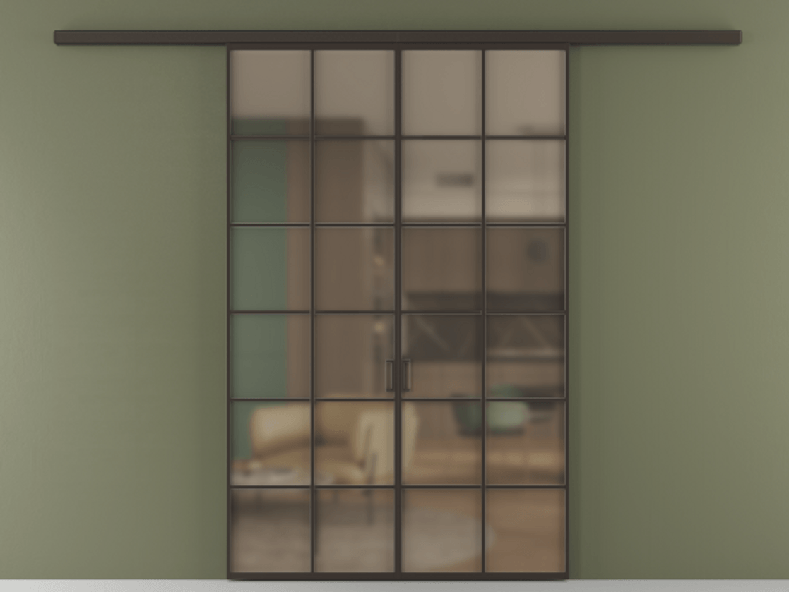 Перегородка Formato вдоль стены 2 створки АЛПР 040.05 Алюминий антрацит Сатинированное бронзовое стекло, триплекс. Цена 248600 ₽ 1. Полотно 2 шт. (800/2100 мм)
2. Комплект установки раздвижной системы
3. Базовый комплект фурнитуры
4.Ручка RONDO
. Фабрика дверей Волховец 8 (800) 551 43 19 Перегородка Formato вдоль стены 2 створки АЛПР 040.05 Алюминий антрацит Сатинированное бронзовое стекло, триплекс Цена 248600 ₽ | Volhovec