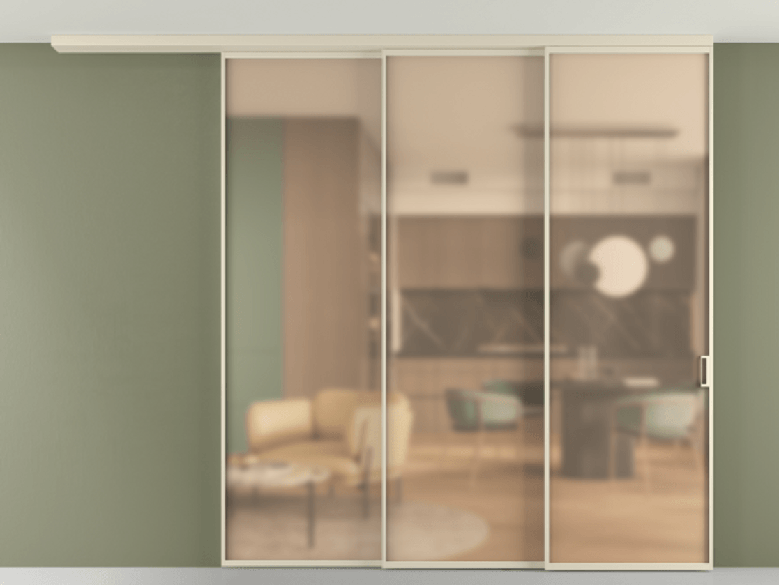 Перегородка Formato вдоль стены на потолок телескопик синхро 3 АЛПР 040.01 Алюминий бежево-серый Сатинированное оранжевое стекло, триплекс, 6мм. Цена 392950 ₽ 1. Полотно 2 шт. (800/2100 мм)
2. Комплект установки раздвижной системы
3. Базовый комплект фурнитуры
4.Ручка RONDO
. Фабрика дверей Волховец 8 (800) 551 43 19 Перегородка Formato вдоль стены на потолок телескопик синхро 3 АЛПР 040.01 Алюминий бежево-серый Сатинированное оранжевое стекло, триплекс, 6мм Цена 392950 ₽ | Volhovec