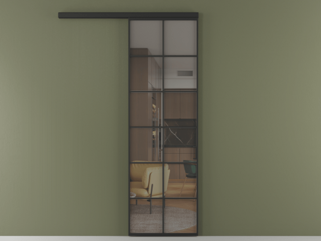 Перегородка Formato вдоль стены одностворчатая #VENDORCODE# #FURNISH# #GLASS# Цена #PRICE# #CURRENCY#  | Volhovec