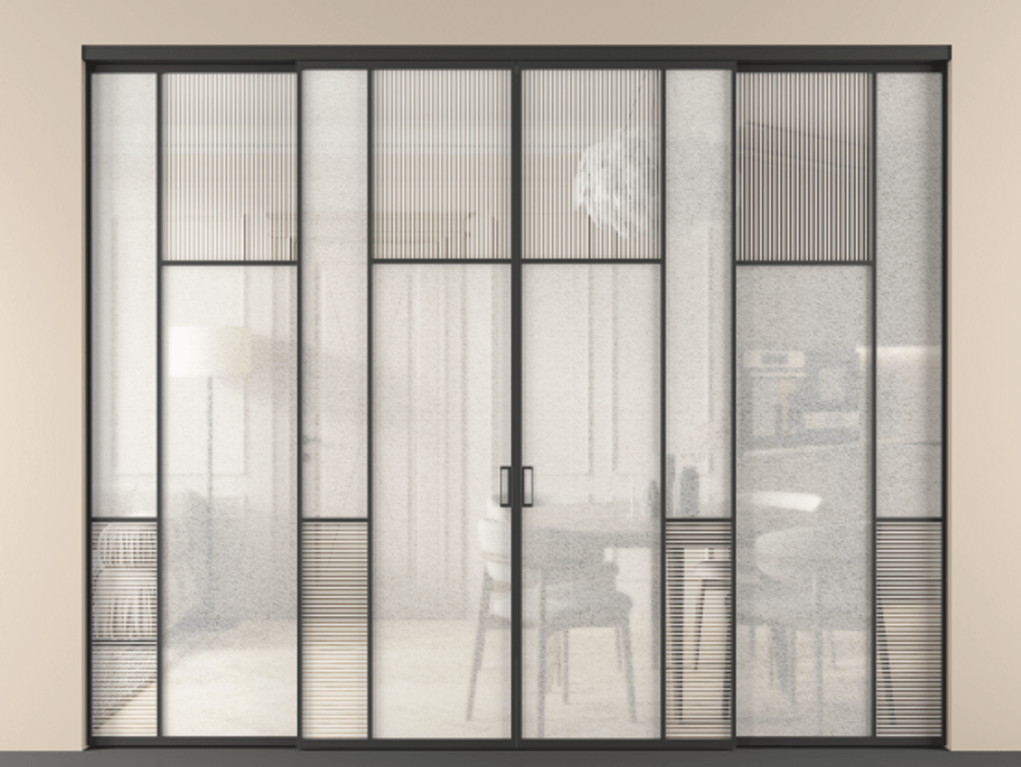 Перегородка Mosaic внутри проема четырёхстворчатая #VENDORCODE# #FURNISH# #GLASS# Цена #PRICE# #CURRENCY# | Volhovec