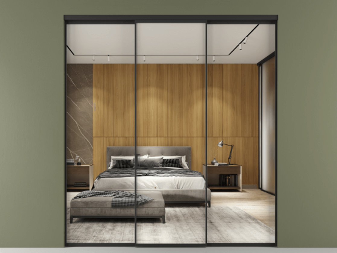 Перегородка Формато внутри проёма 3 створки АЛПР 040.01 Алюминий Черный Двустороннее зеркало, триплекс , триплекс 6 мм. Скрытый короб ЧЕР Цена 216275 ₽ 1. Полотно 3 шт. (800/2100 мм)
2. Комплект установки раздвижной системы
3. Базовый комплект фурнитуры
4.Ручка Рондо. Фабрика дверей Волховец 8 (800) 551 43 19 Перегородка Формато внутри проёма 3 створки АЛПР 040.01 Алюминий Черный Двустороннее зеркало, триплекс , триплекс 6 мм Цена 216275 ₽ | Volhovec