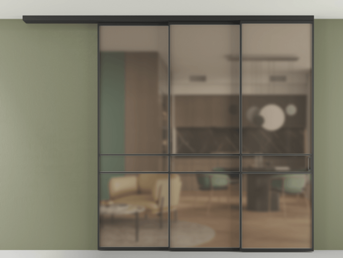 Перегородка Formato вдоль стены на потолок телескопик синхро 3 #VENDORCODE# #FURNISH# #GLASS# Цена #PRICE# #CURRENCY# | Volhovec