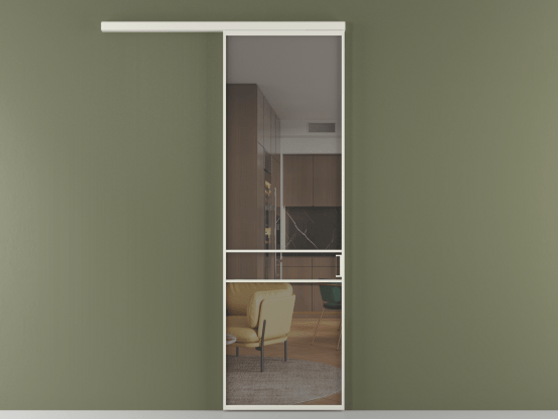 Перегородка Formato вдоль стены одностворчатая #VENDORCODE# #FURNISH# #GLASS# Цена #PRICE# #CURRENCY#  | Volhovec