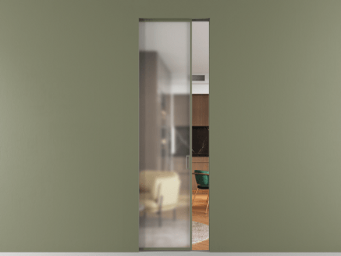 Перегородка Формато скрытый пенал 1 створка АЛПР 040.01 Алюминий оливковый тёмный Сатинированное стекло "Мателюкс Кристал Вижн", калёное, матовое, каленое 6 мм. Цена 157460 ₽ . Фабрика дверей Волховец 8 (800) 551 43 19 Перегородка Формато скрытый пенал 1 створка АЛПР 040.01 Алюминий оливковый тёмный Сатинированное стекло "Мателюкс Кристал Вижн", калёное, матовое, каленое 6 мм Цена 157460 ₽ | Volhovec