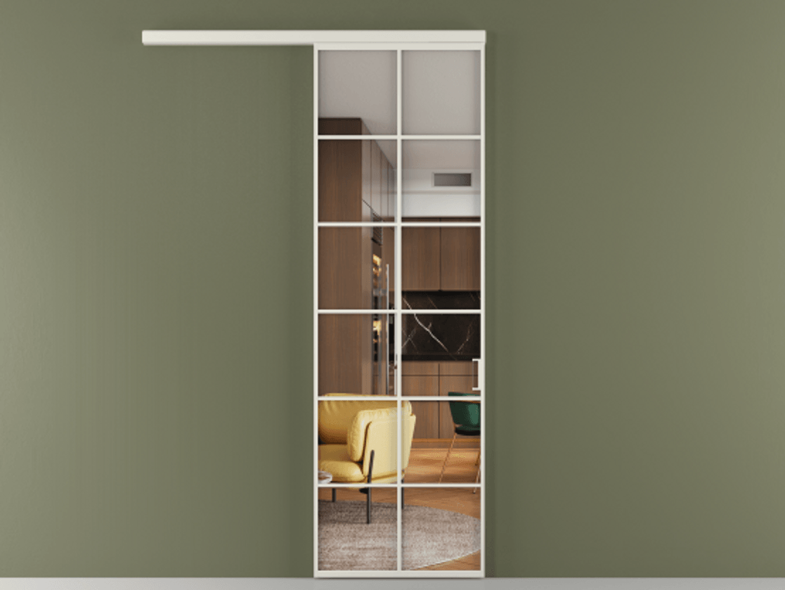 Перегородка Formato вдоль стены одностворчатая #VENDORCODE# #FURNISH# #GLASS# Цена #PRICE# #CURRENCY#  | Volhovec