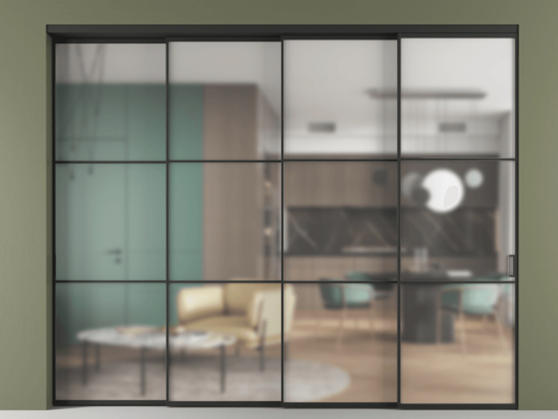 Перегородка Formato внутри проёма телескопик синхро-3 #VENDORCODE# #FURNISH# #GLASS# Цена #PRICE# #CURRENCY# | Volhovec