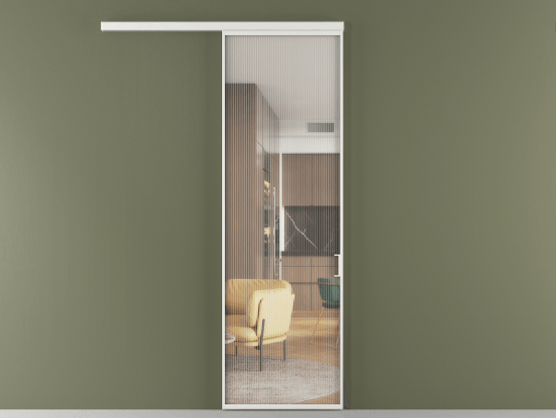 Перегородка Formato вдоль стены одностворчатая #VENDORCODE# #FURNISH# #GLASS# Цена #PRICE# #CURRENCY#  | Volhovec